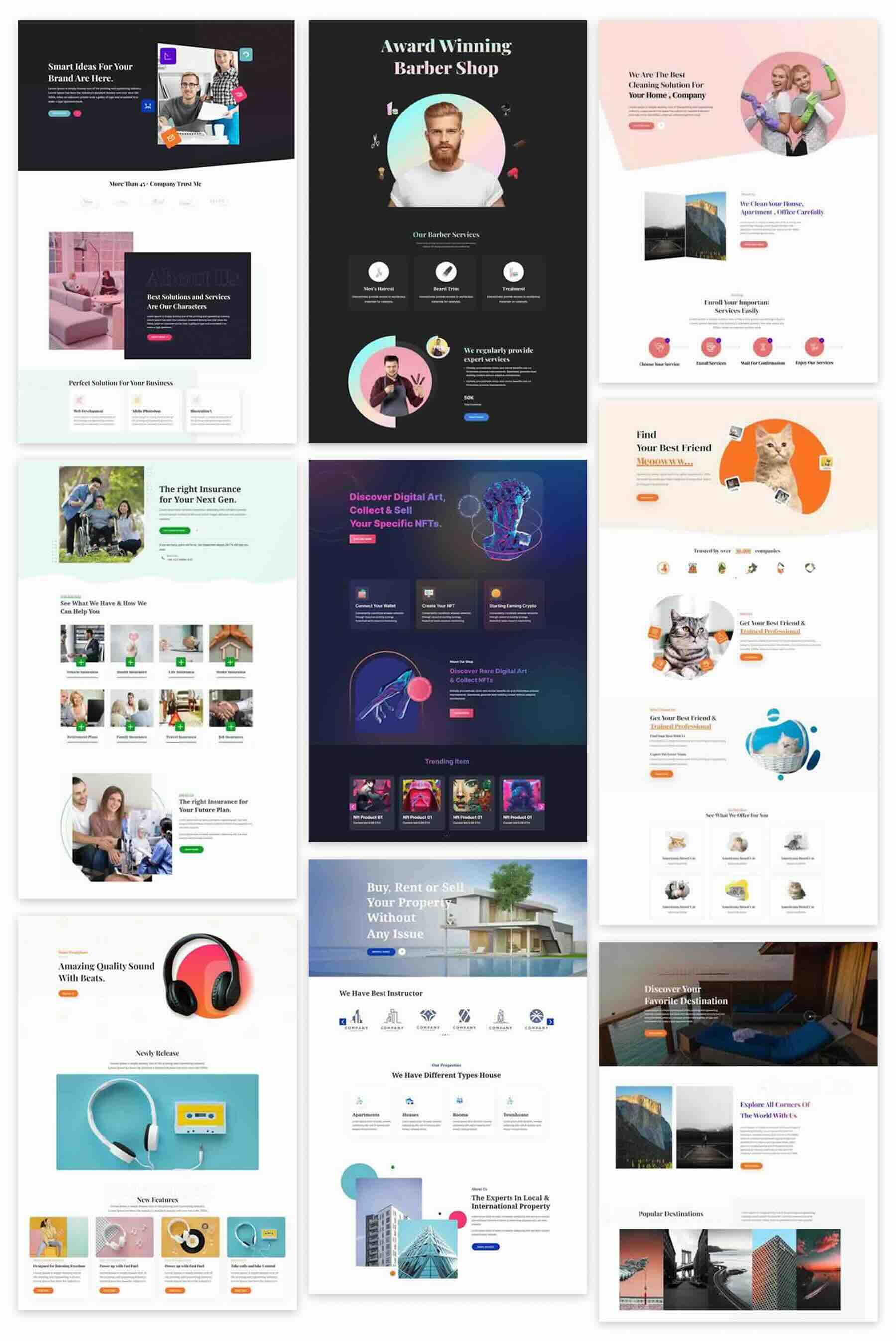 Divi Essential starter templates