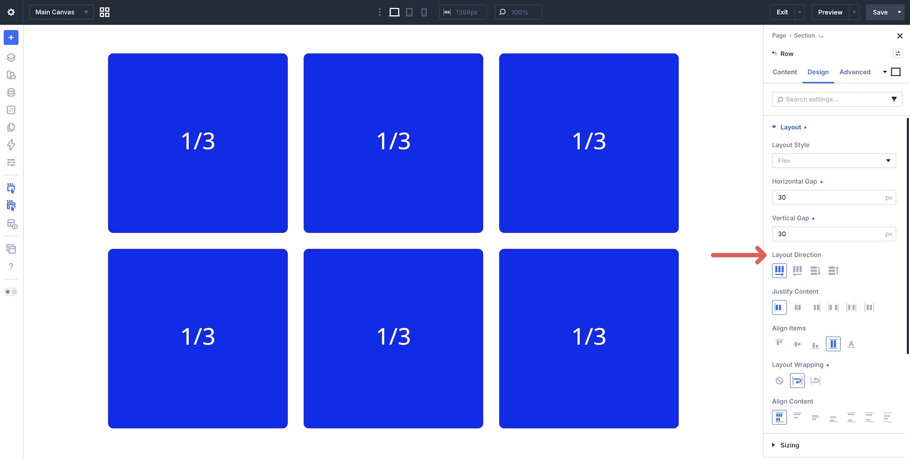 Divi 5 Layout Direction