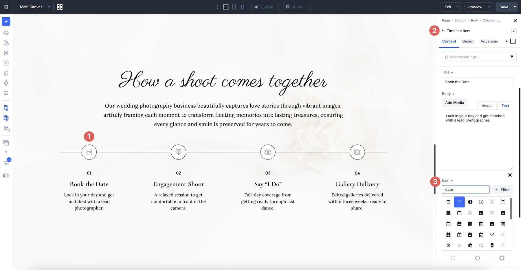 Divi Sensei Icons available inside the Divi 5 native icon picker