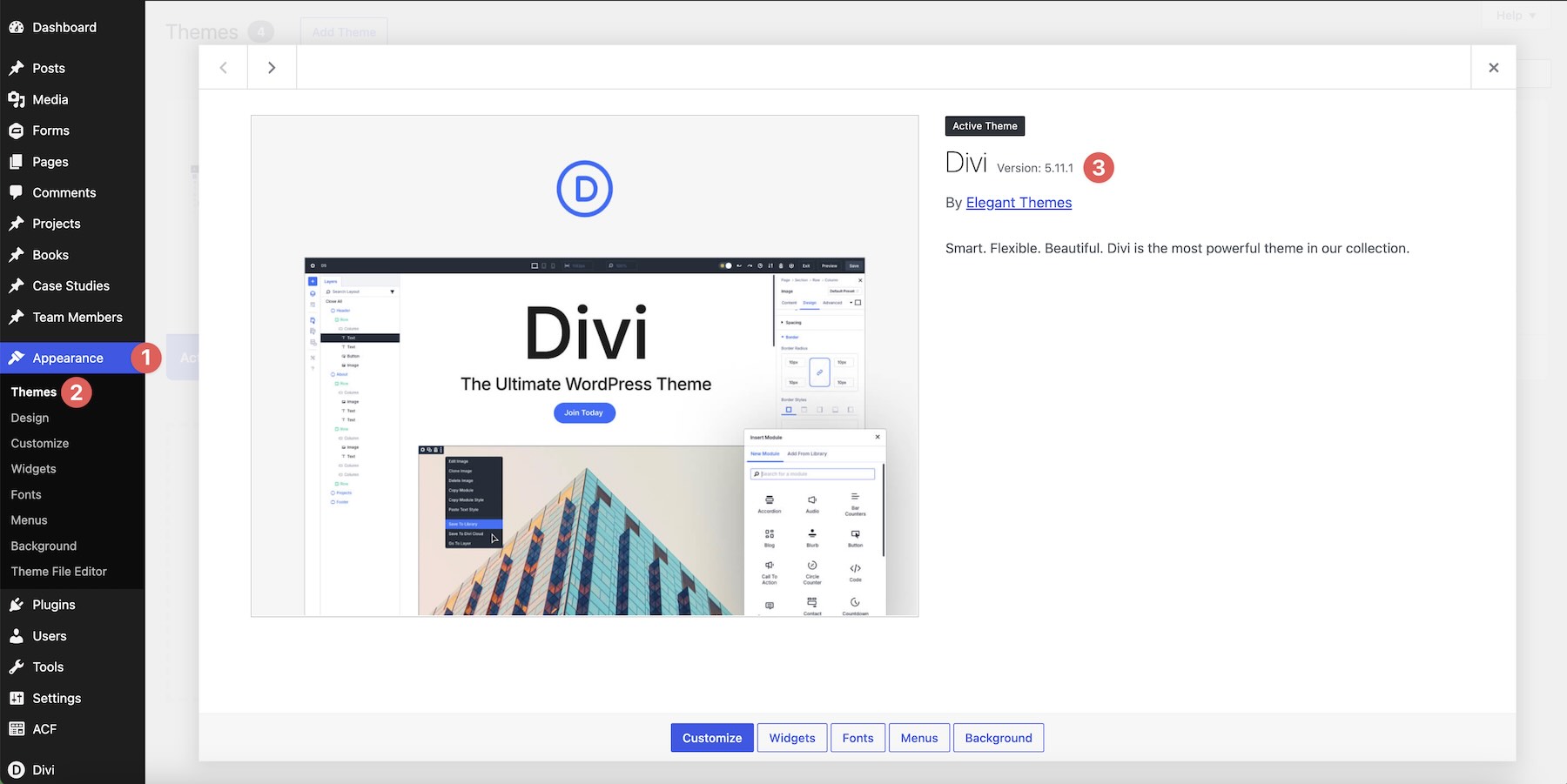 Divi version 5.11