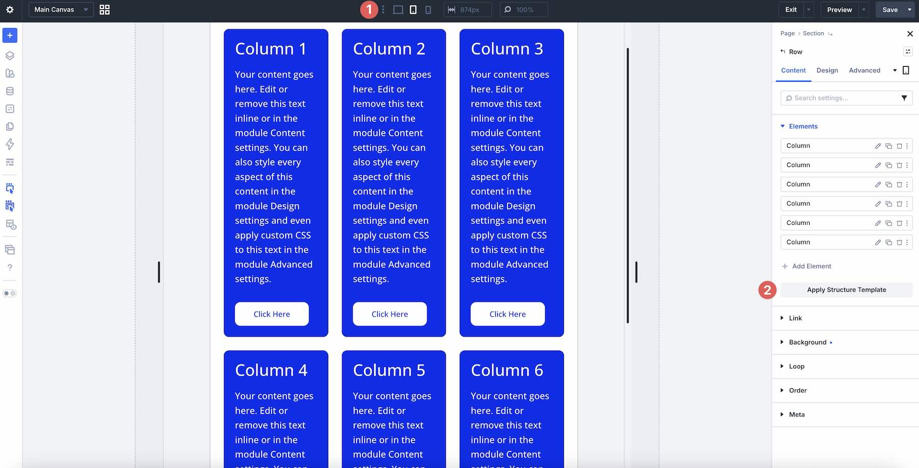 Structure Templates in Divi 5