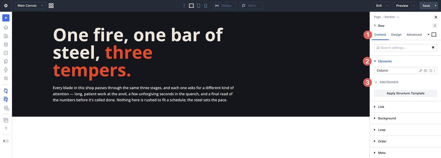 add a new column element