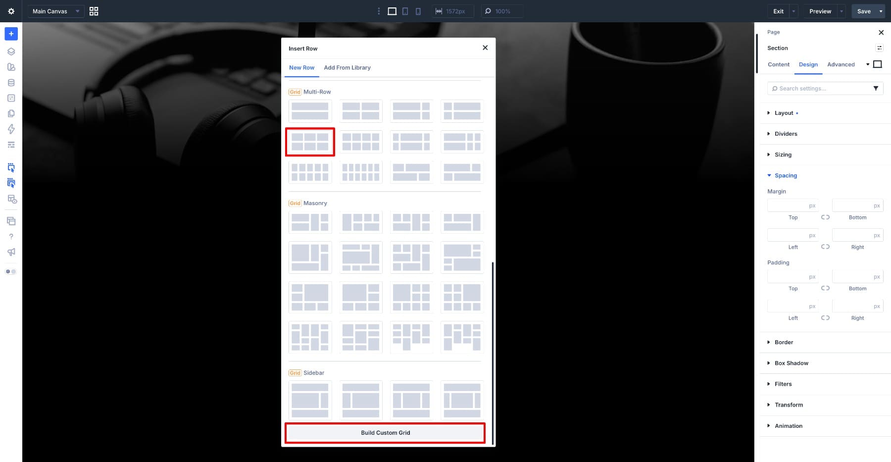 Choosing a Grid structure for a Divi 5 blog loop