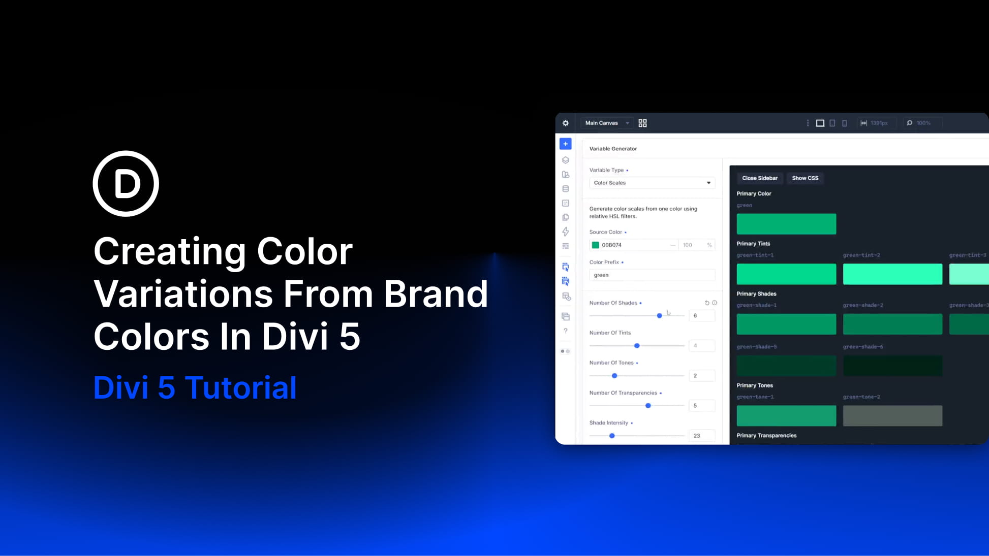 Creating Color Variations From Brand Colors In Divi 5