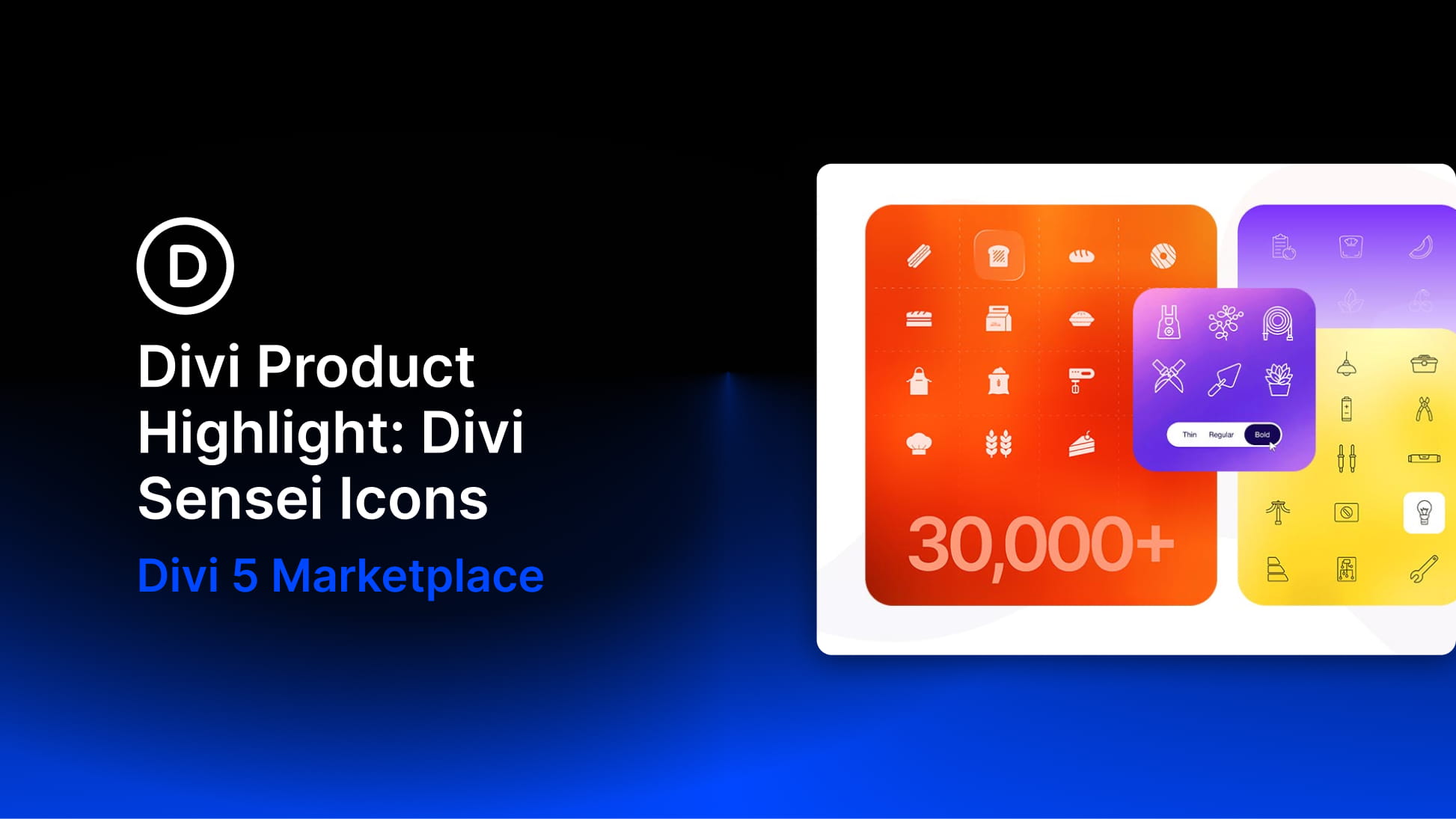 Divi Product Highlight: Divi Sensei Icons