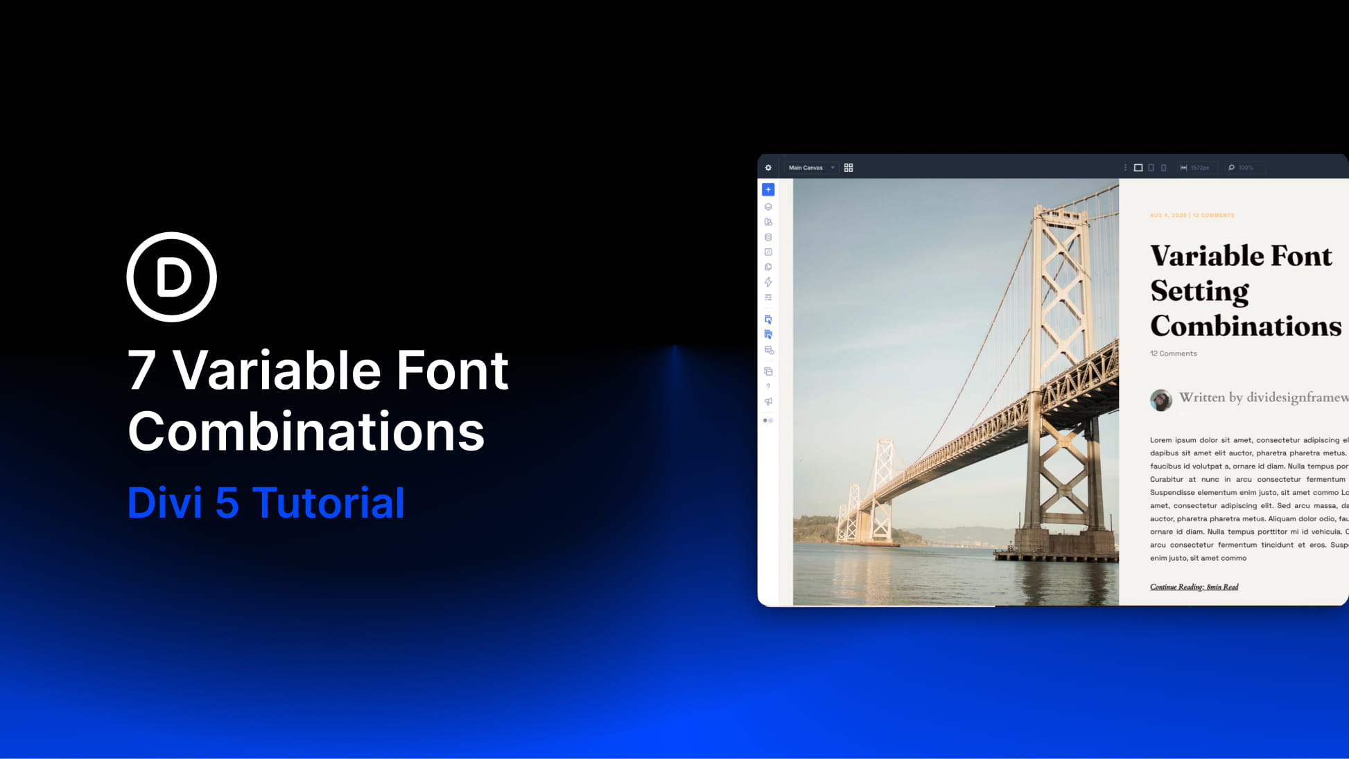 7 Variable Font Combinations (New Feature)