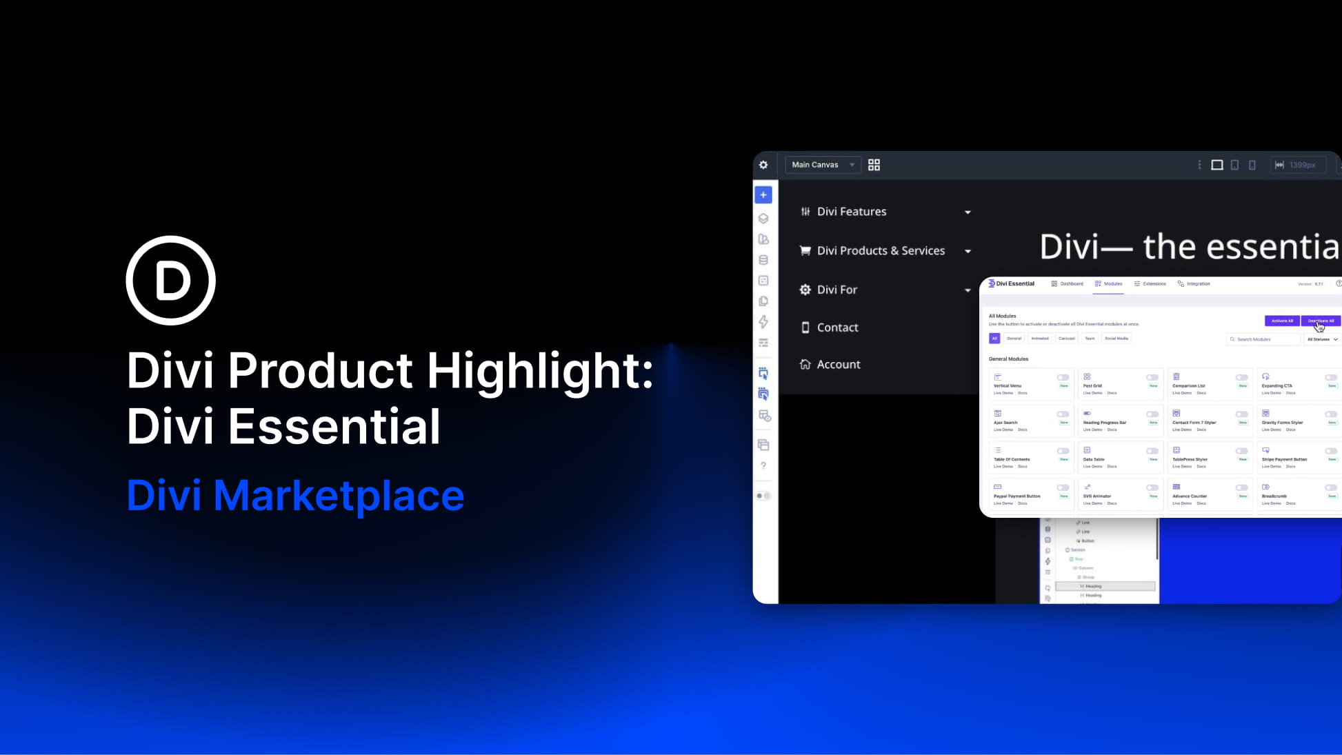 Divi Product Highlight: Divi Essential