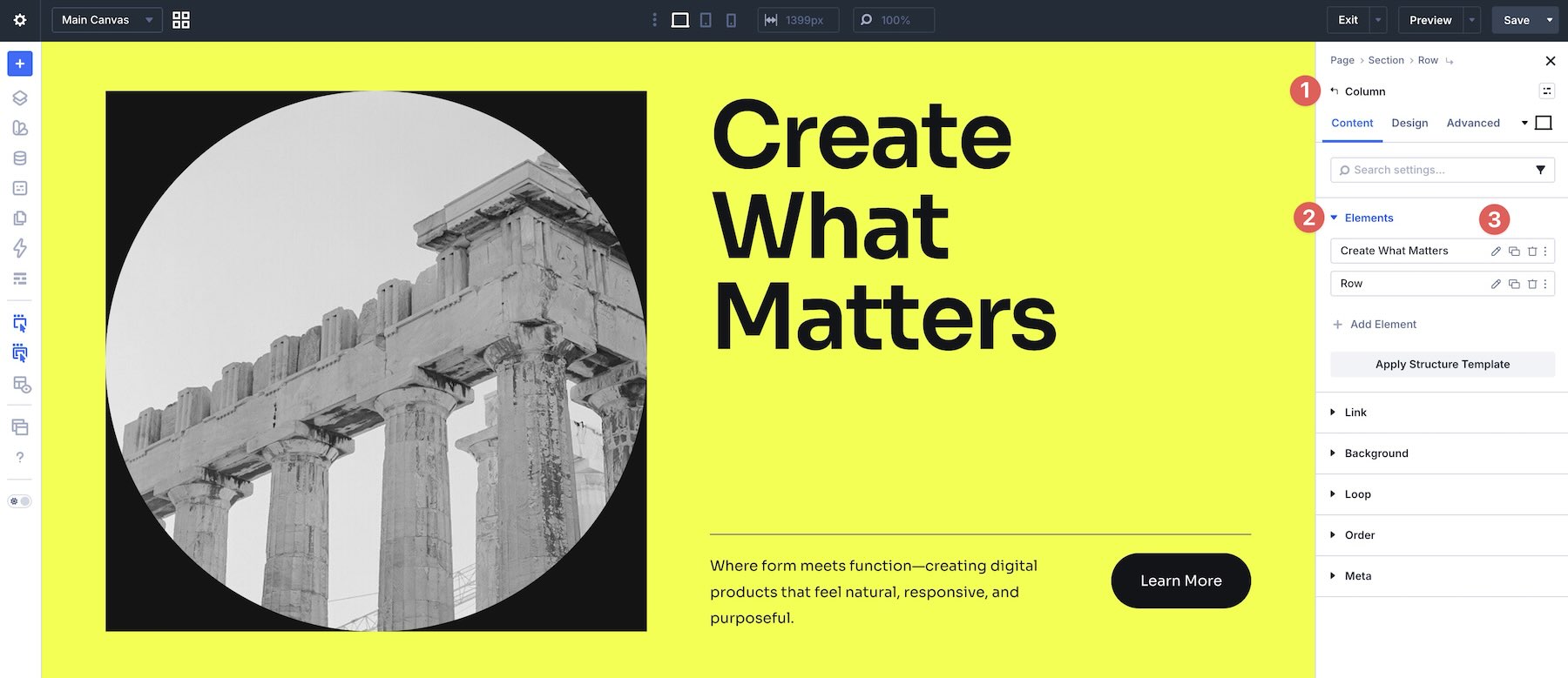 edit duplicate or delete content in Divi 5