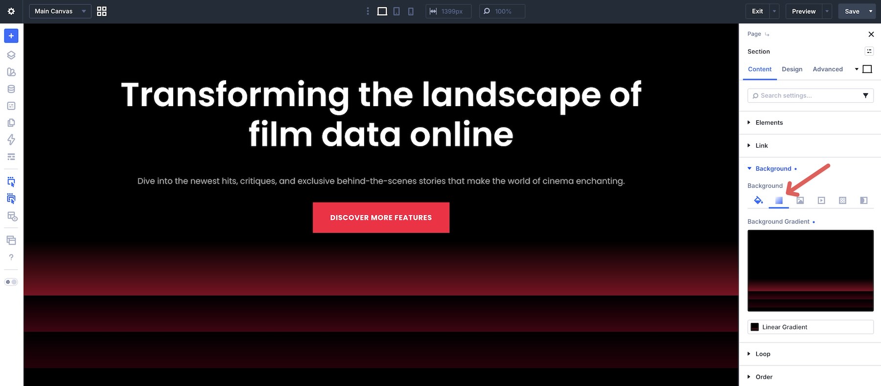 keep gradient and content in mind