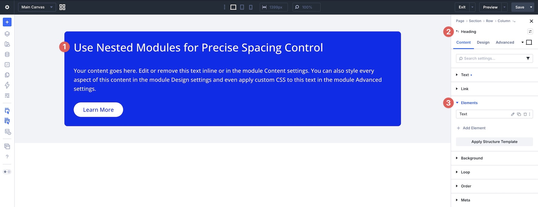 Nested Modules in Divi 5