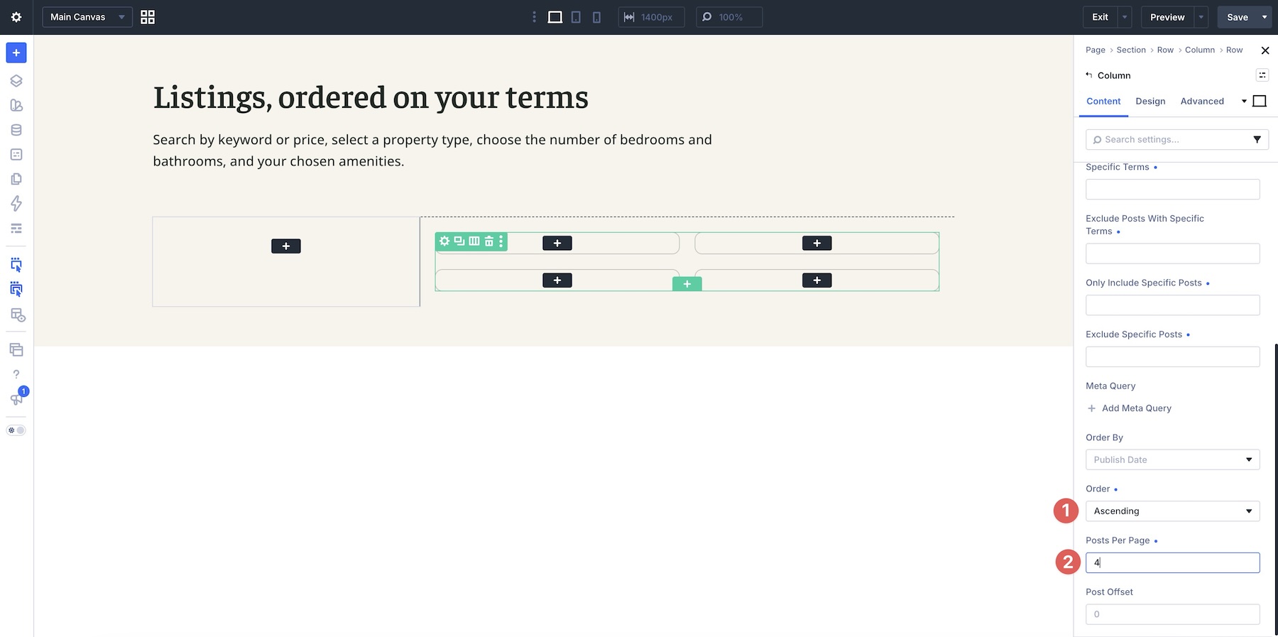 setting loop order