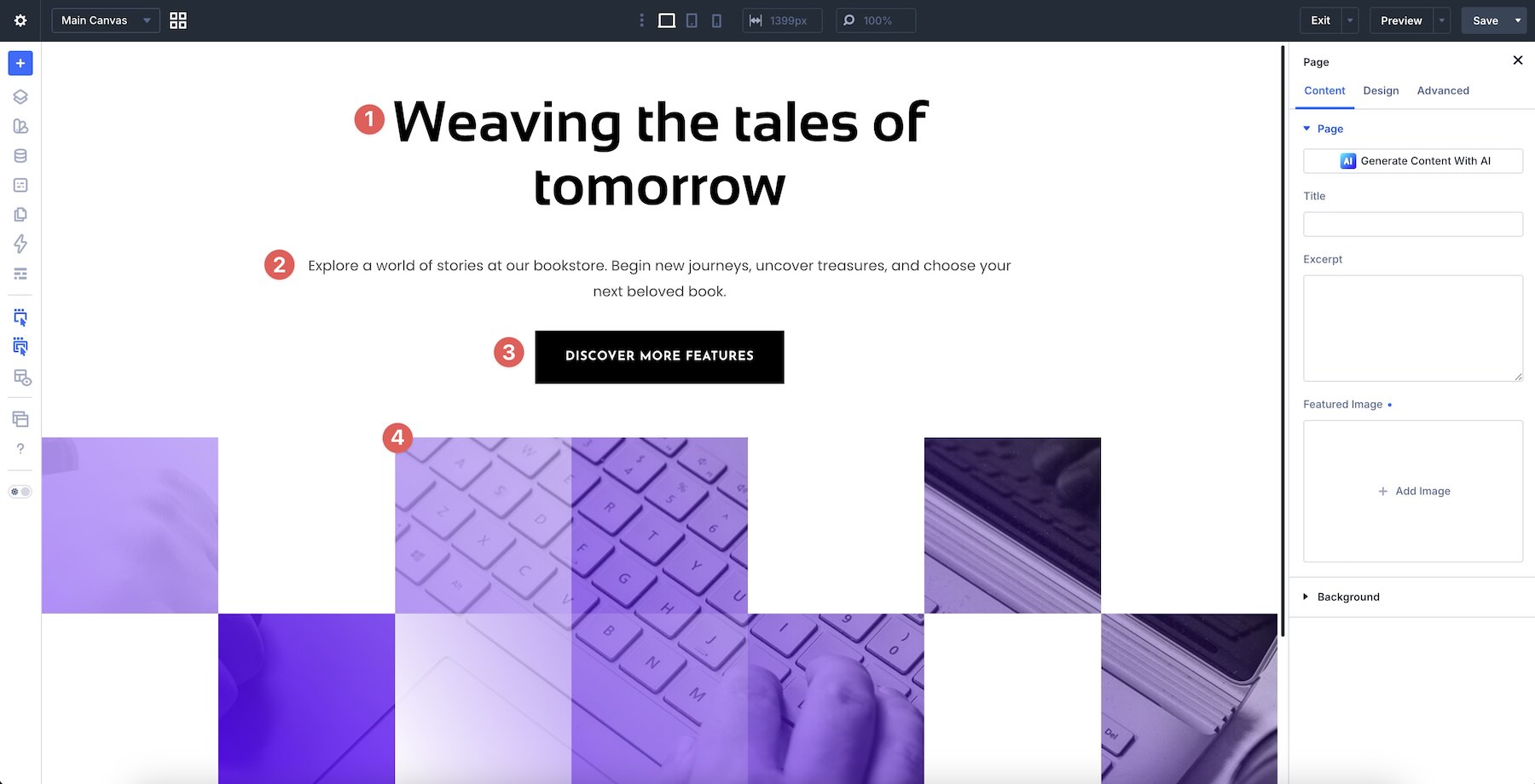 swap the content in a Divi section