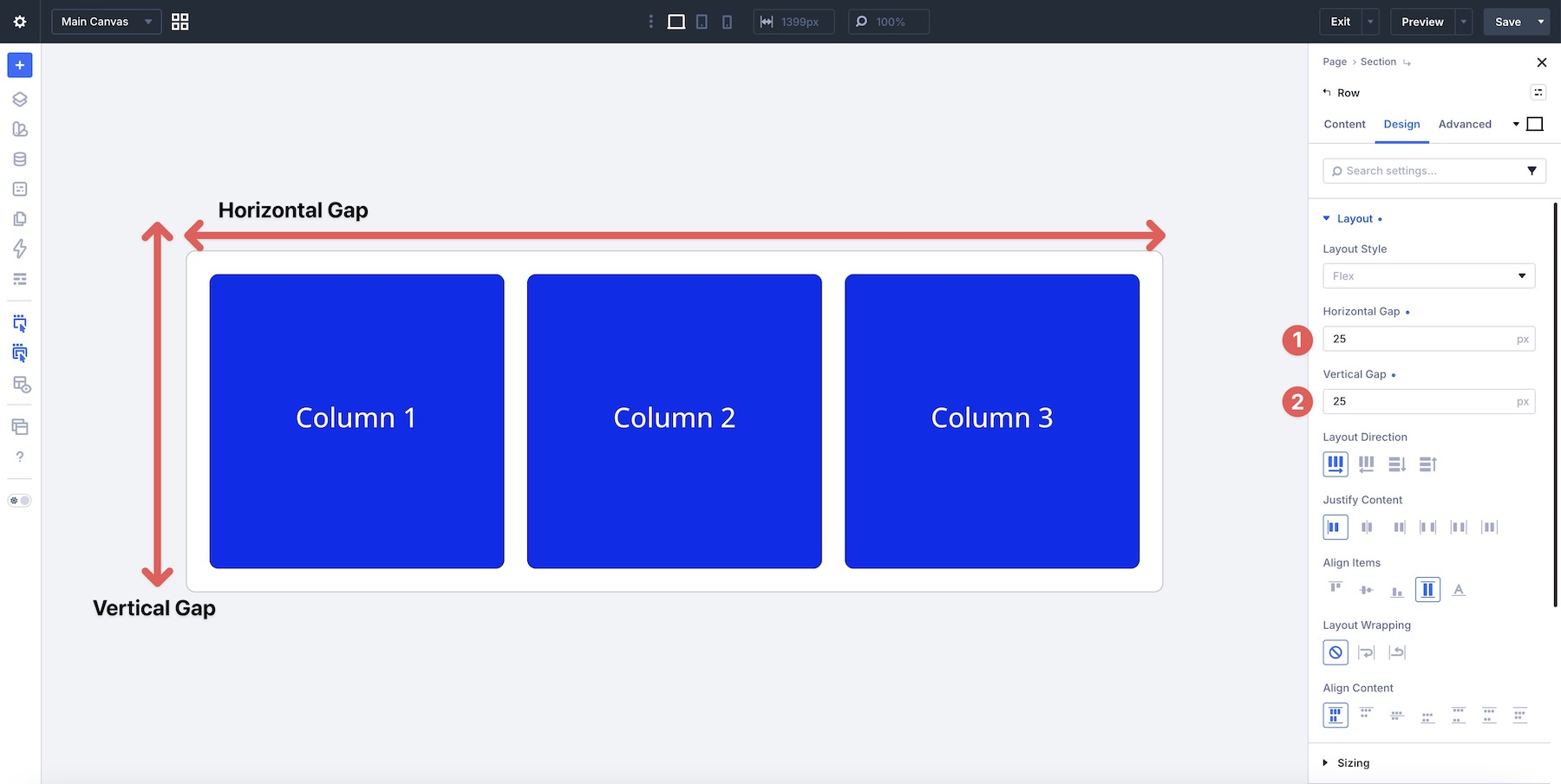 use Gap over margin in Divi 5