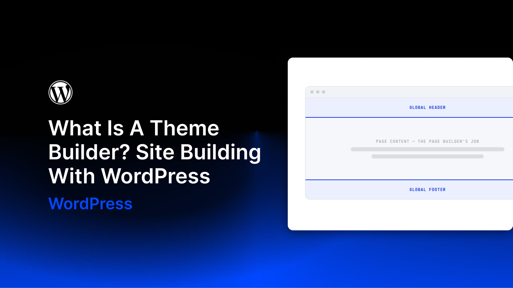 What Is A Theme Builder? Site Building With WordPress