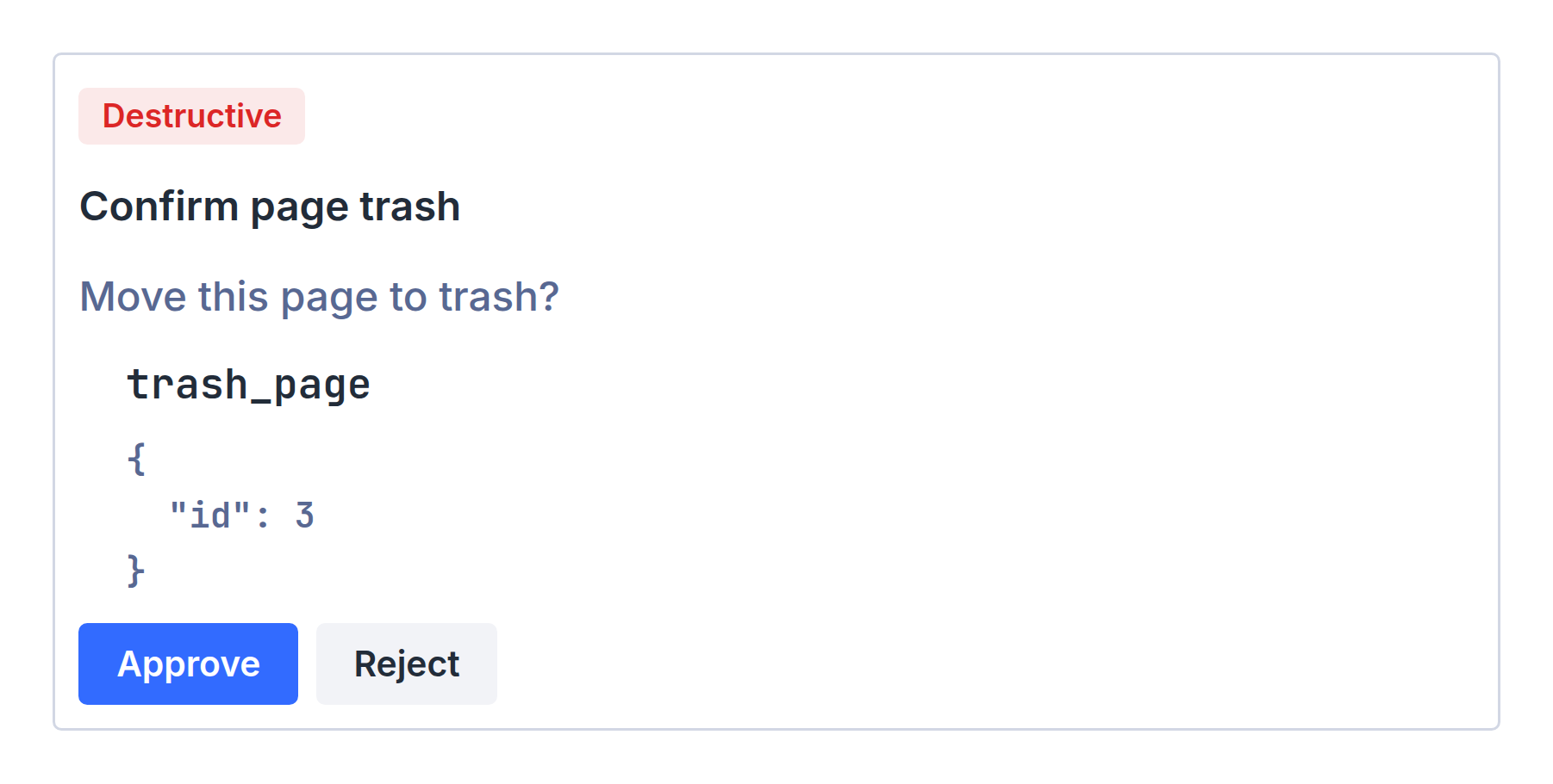 A Destructive Divi AI Agent Tool Waiting For Approval