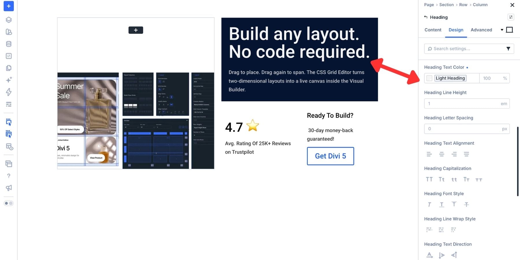 Applying a Design Variable to a text setting in Divi 5
