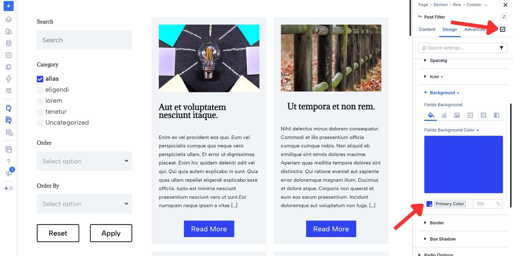 Applying a different background color for the checked state in checkboxes in Divi 5