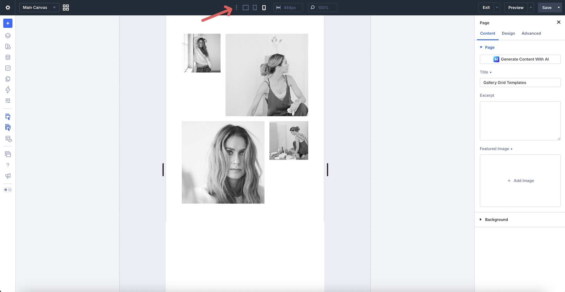 check the visual order on mobile
