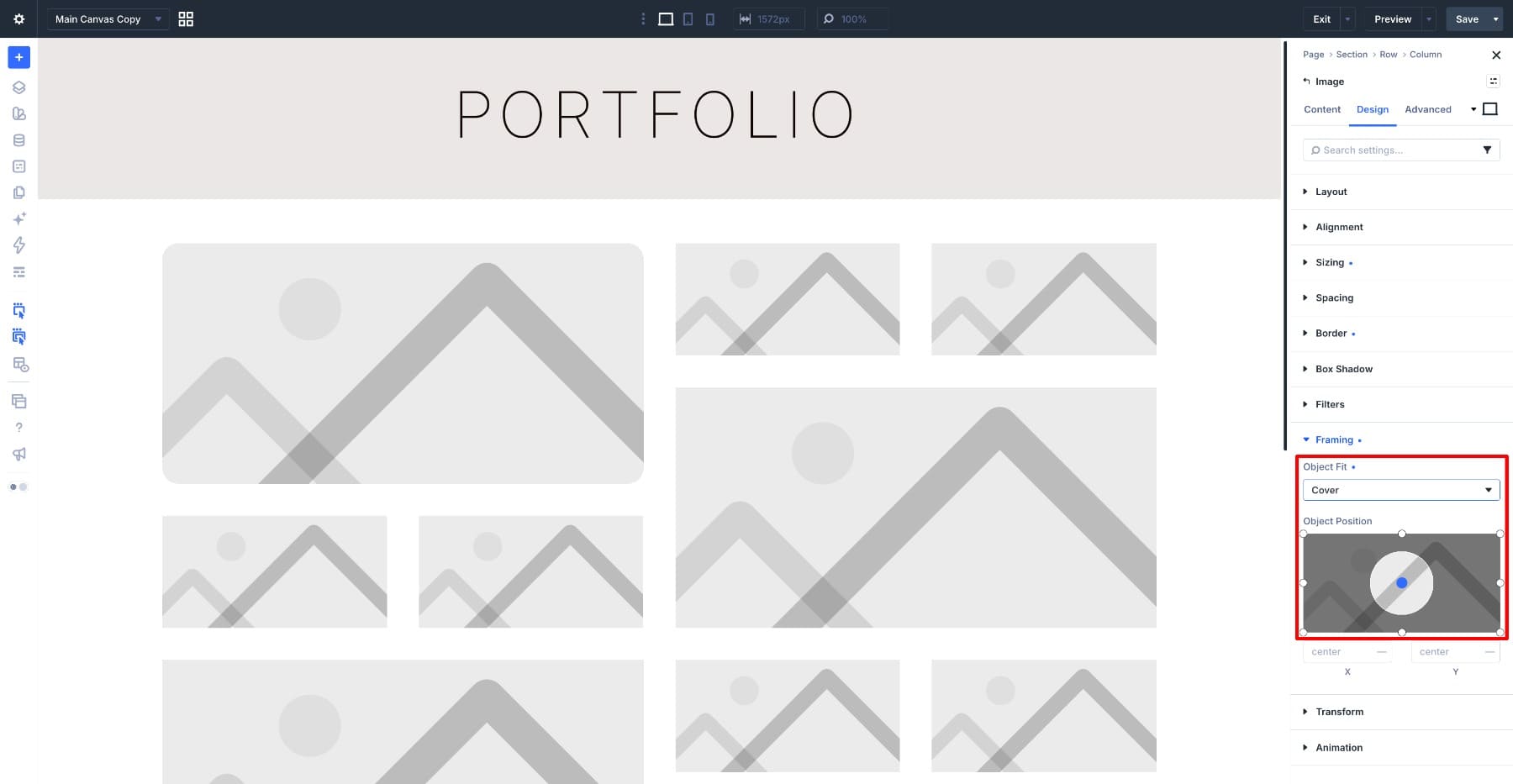 Using Object Fit and Object Position to control image cropping