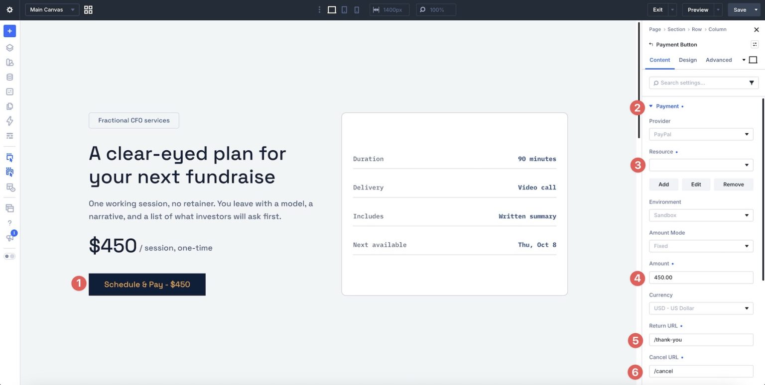 Example Button For System Exploring Divi 5's New Payment Button Module