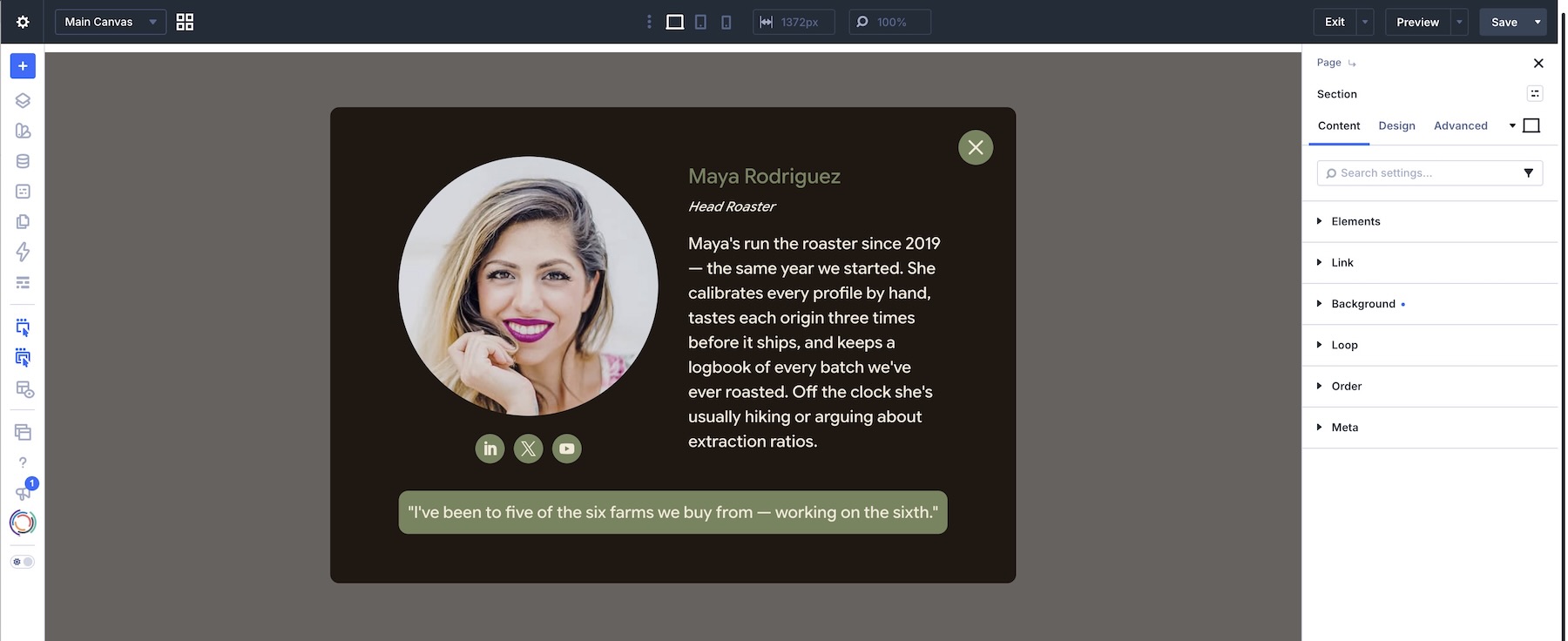popup design example in Divi 5