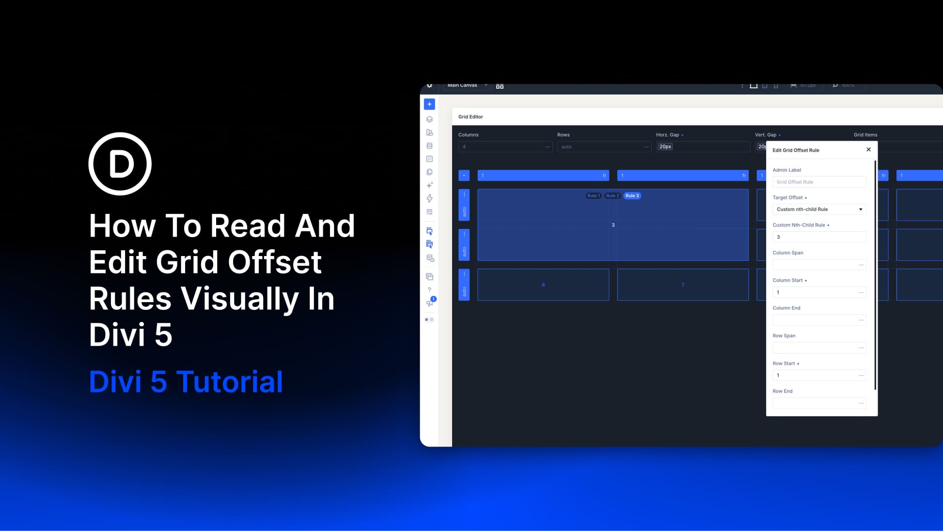 How To Read And Edit Grid Offset Rules Visually In Divi 5