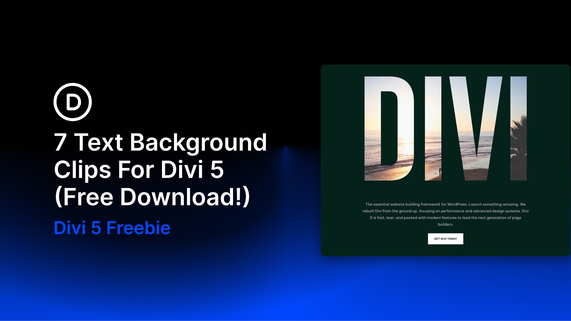 7 Text Background Clips For Divi 5 (Free Download!)