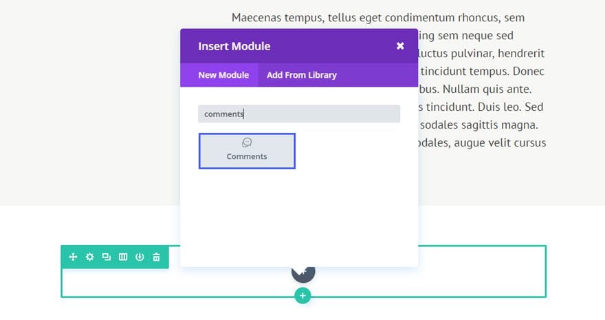 Le module de commentaire de Divi