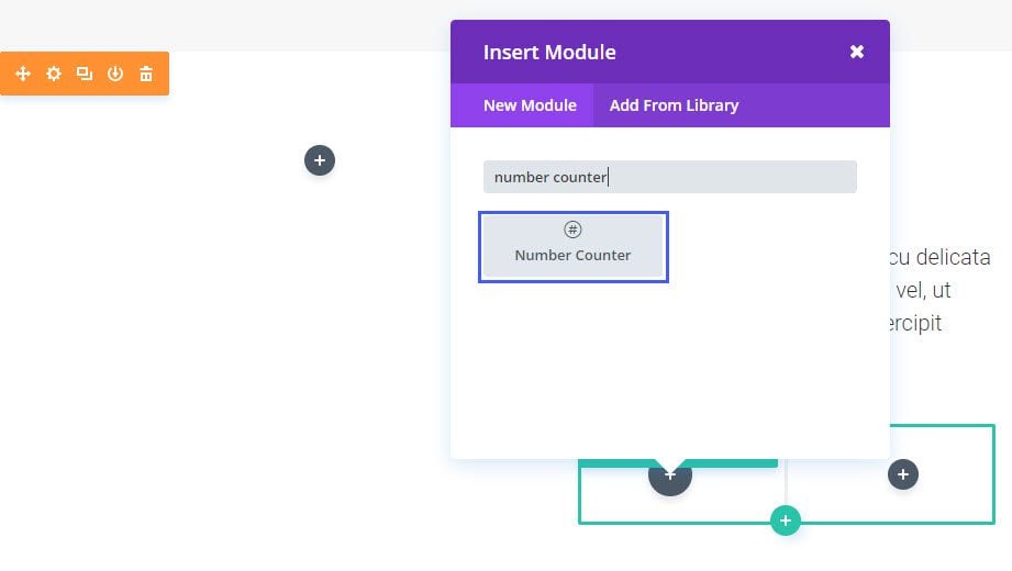 Le module compteur nombre de Divi