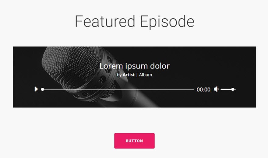 Le module audio de Divi 