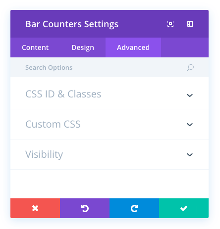 bar counters module