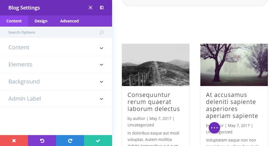 Criar um blogue com o módulo Divi