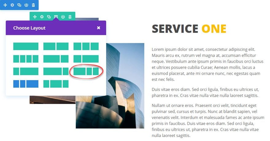 Módulo de imagem da Divi