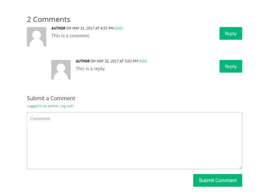 Le module de commentaire de Divi