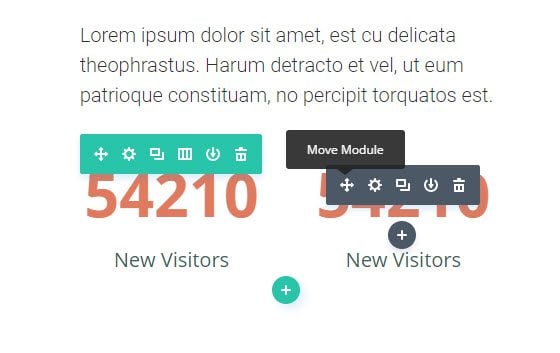 Le module compteur nombre de Divi