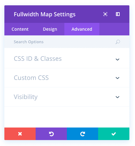 fullwidth map module