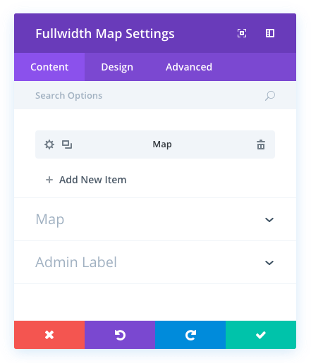 fullwidth map module