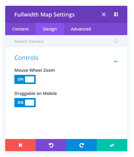 fullwidth map module
