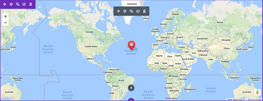 fullwidth map module