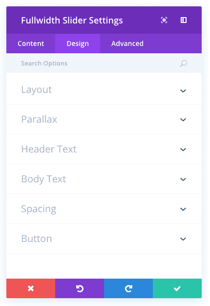 fullwidth slider module