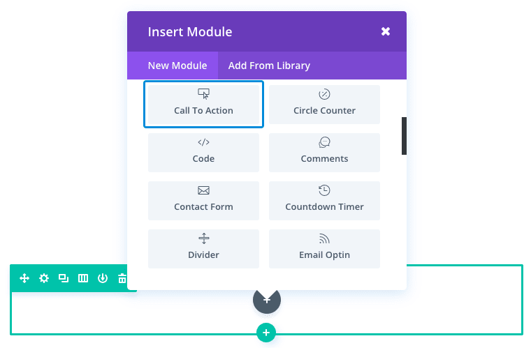 Integrar um apelo à ação no seu sítio com o módulo Divi