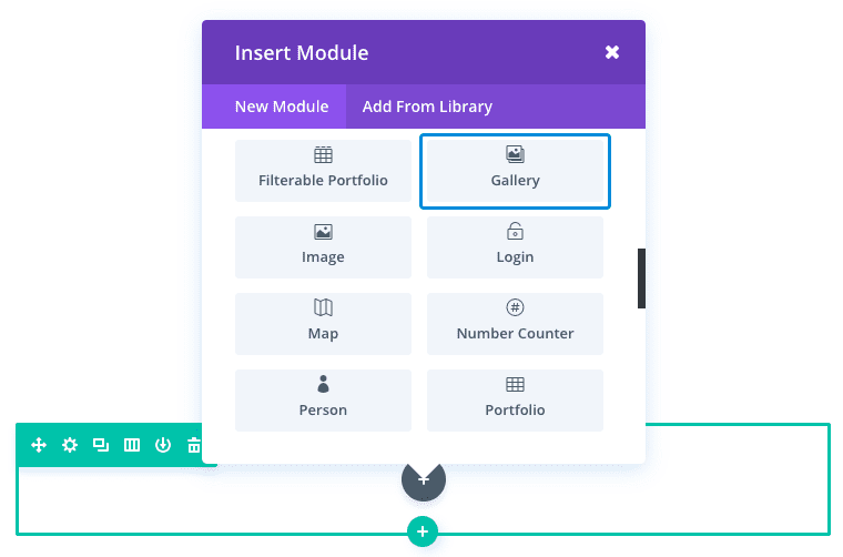 Le module galerie d'image de Divi