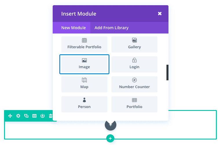 Le module d'image de Divi