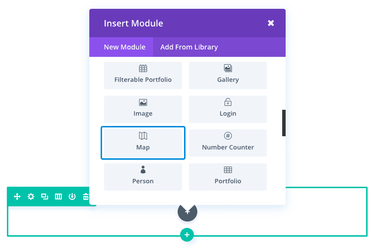 Le module Carte Maps de Divi