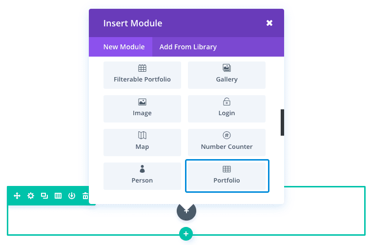 Le module portefeuille de Divi