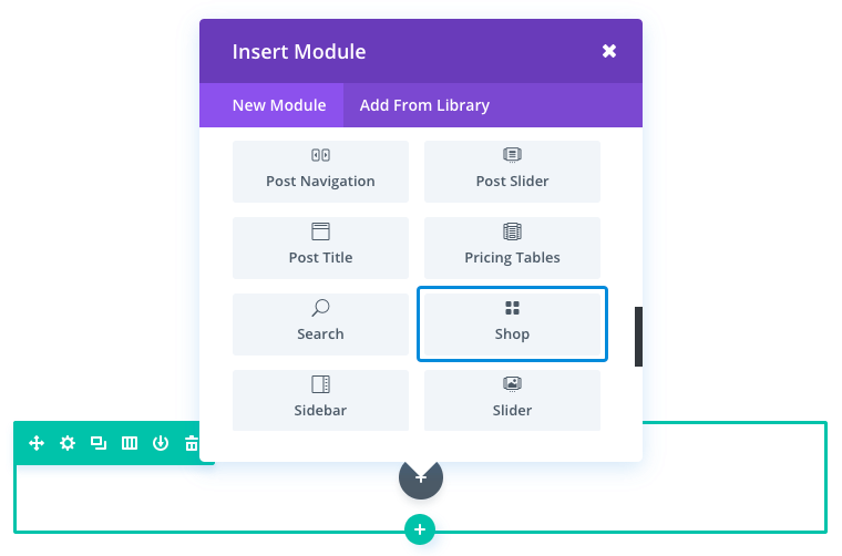 shop module