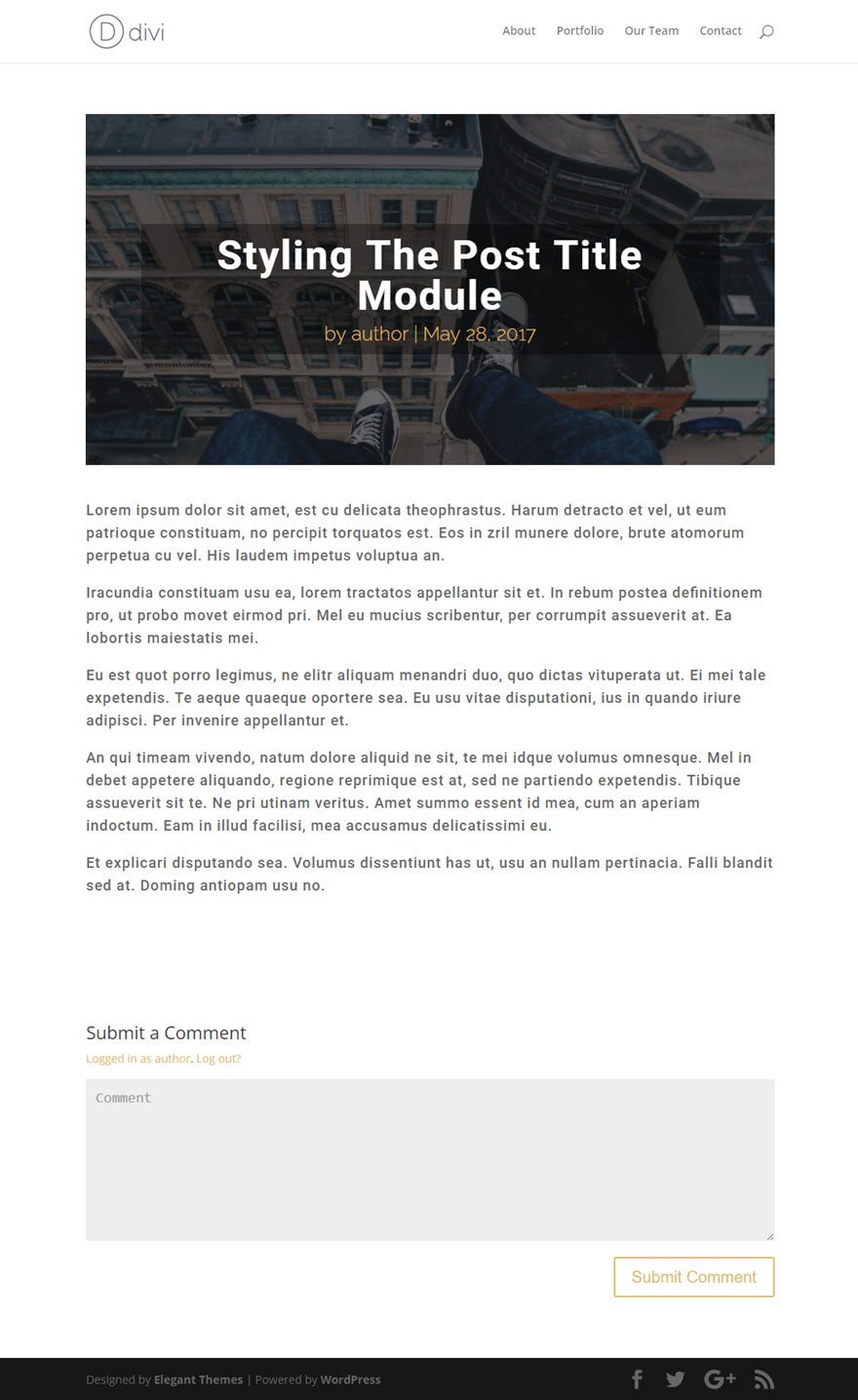 post title module