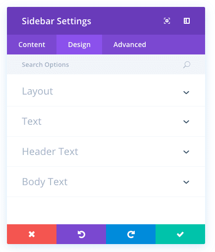 sidebar module