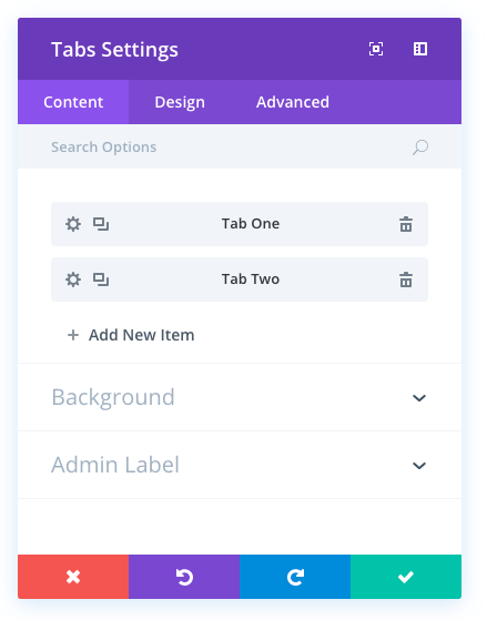 tabs module