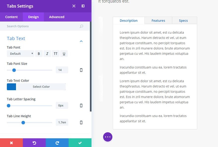 tabs module